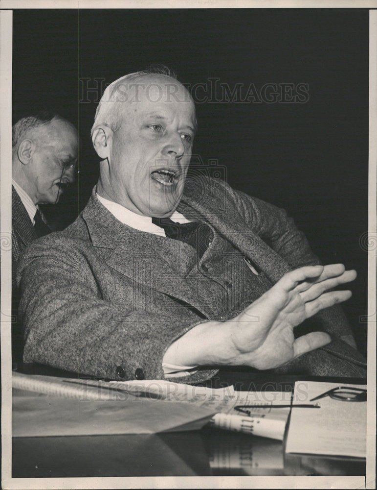 1941 Press Photo Norman Thomas, socialist leader, opposed to aid to Britain. - Historic Images