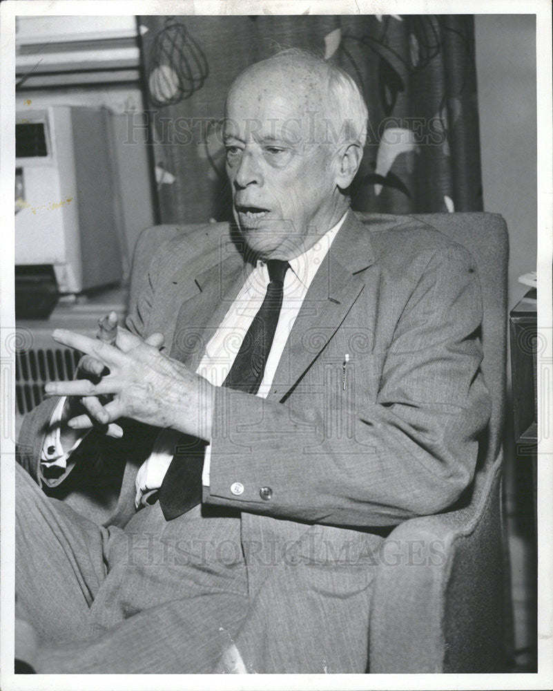 1958 Press Photo Norman Thomas, former socialist candidate for president. - Historic Images