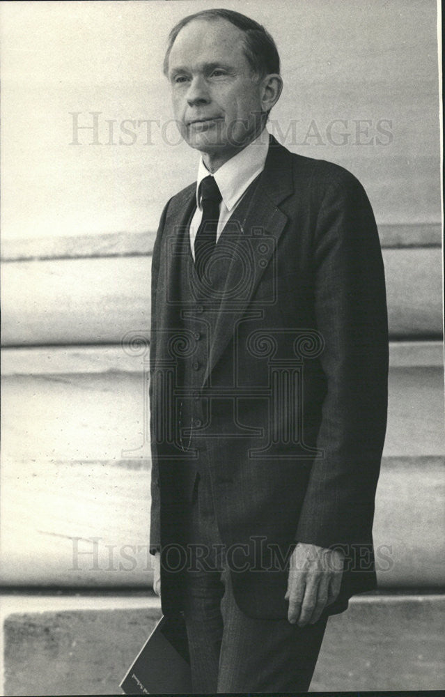 1986 Press Photo Harvard Medical school Dean Daniel C Tosteson - Historic Images