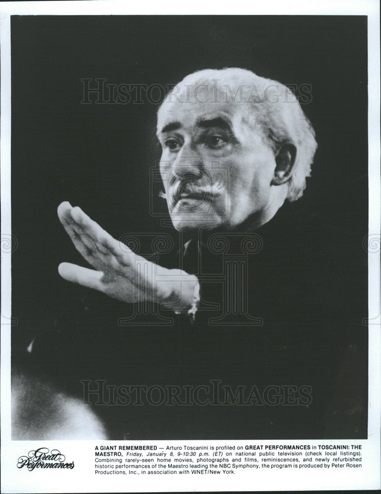 Press Photo Arturo Toscannini the Maestro - Historic Images