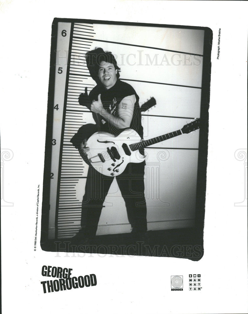 1985 Press Photo Guitarist-Singer George Thorogood - Historic Images