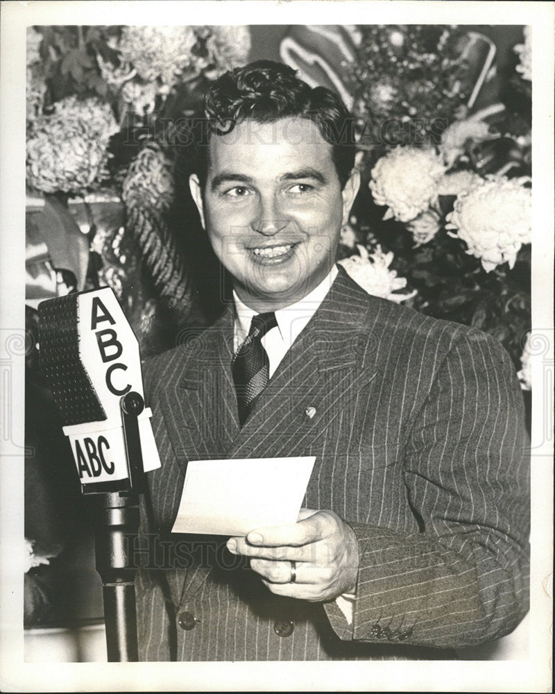 1946 Press Photo John Nelson Bride Groom Host ABC - Historic Images