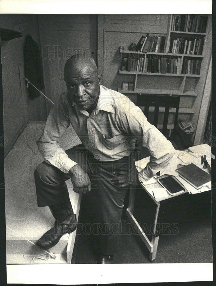 1977 Press Photo Marcus Nelson Hyde Park New Concept Theater Founder - Historic Images