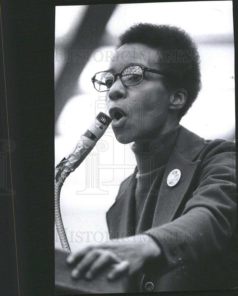 1975 Press Photo Socialist Workers&#39; Candidate for Mayor, Willie Mae Reid - Historic Images