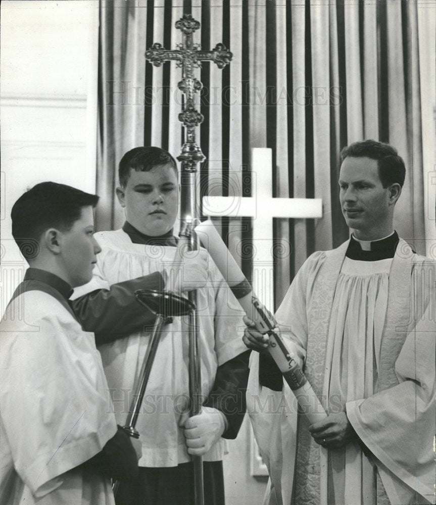 1965 Press Photo Reverend Leonard Nelson, Robert Syversen &amp; Duane Anderson - Historic Images