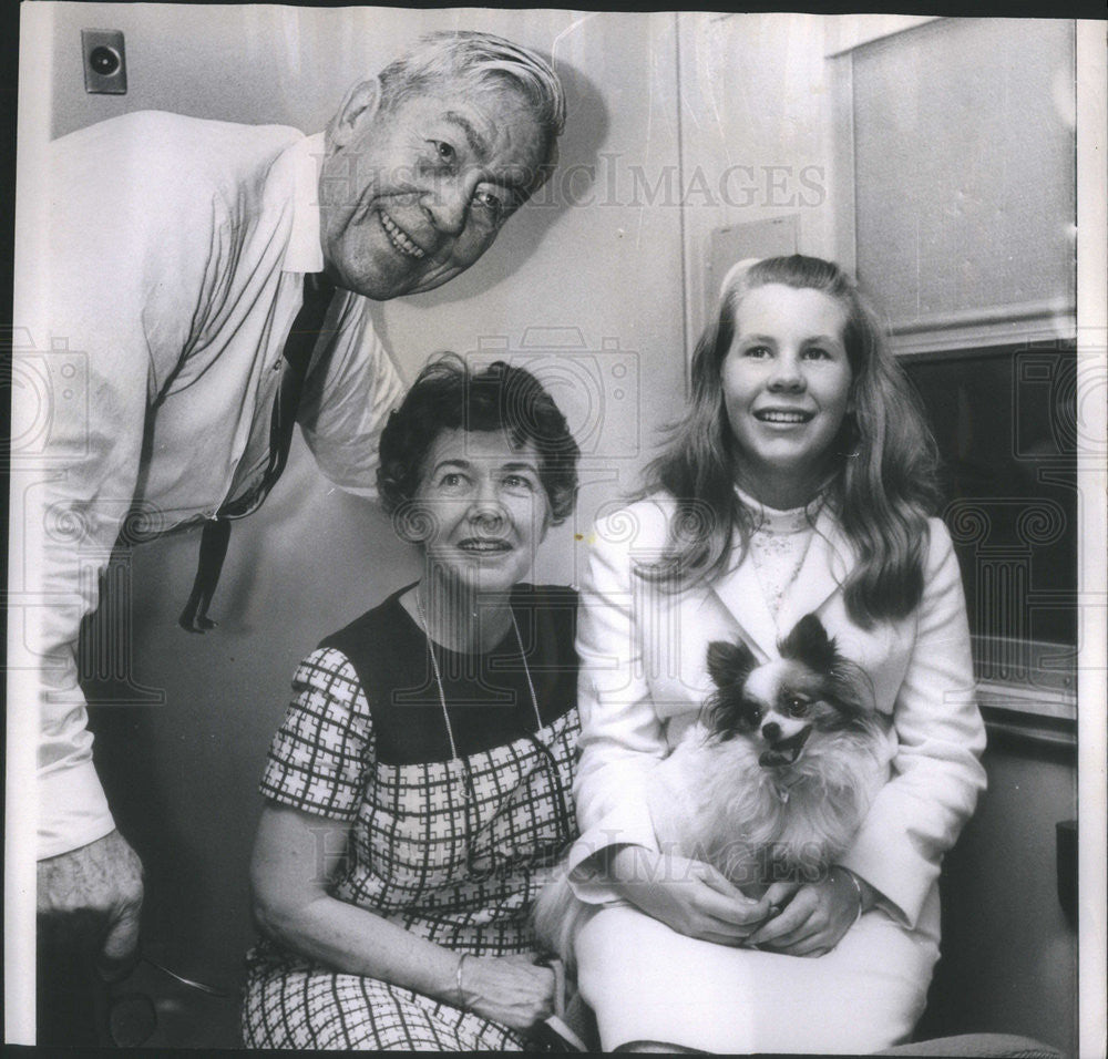 1967 Press Photo SUPT. POLICE POLIO&#39;S O. W. WILSON WIFE RUTH DAUGHTER PATRICIA - Historic Images