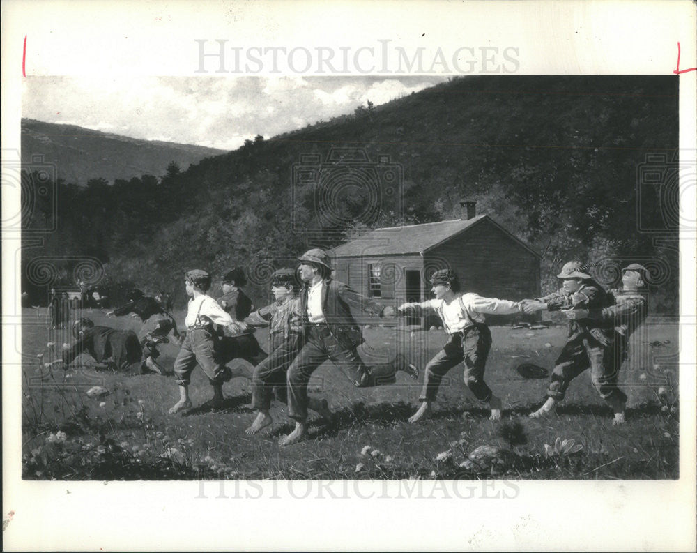 1988 Press Photo Winslow Homer American Landscape Painter Printmaker Crack Whip - Historic Images