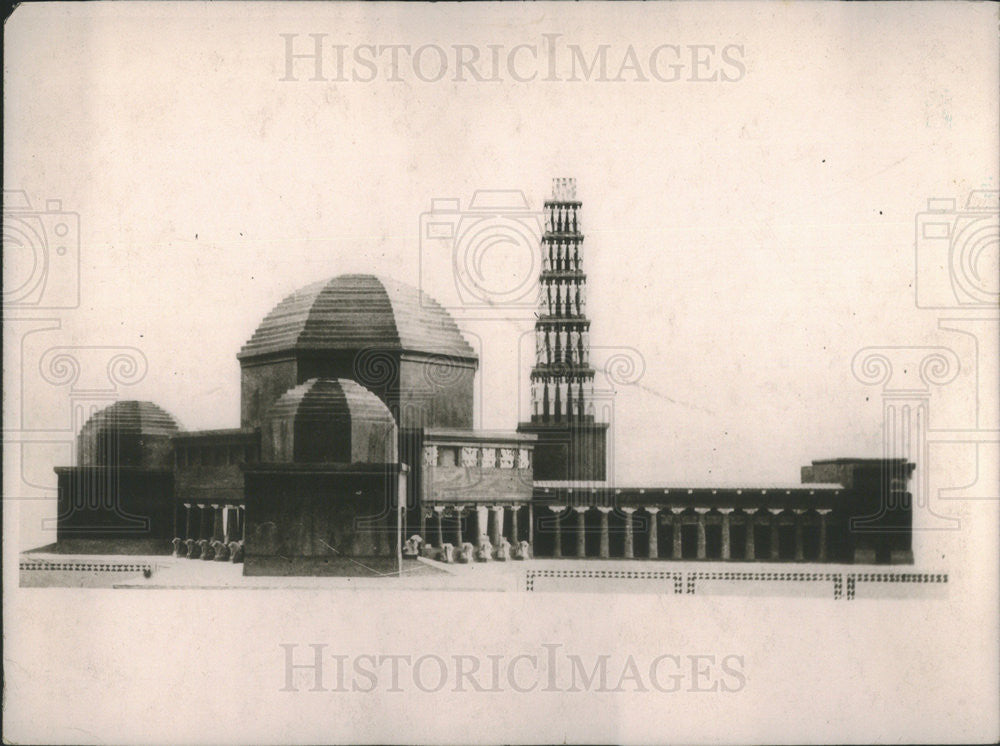 Press Photo Natl Jugoslav Monument at Kossovo - Historic Images