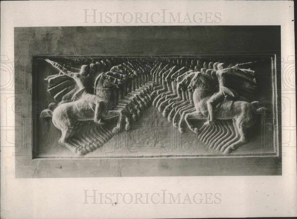 1931 Press Photo Sketch by Ivan Mestrovich of Monument to Bolivar in S. Amer. - Historic Images