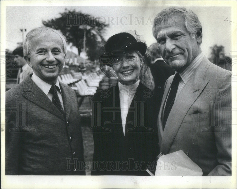 1984 Press Photo SAM WANAMAKER AMERICAN FILM DIRECTOR ACTOR HERBERT D. MENDEL - Historic Images