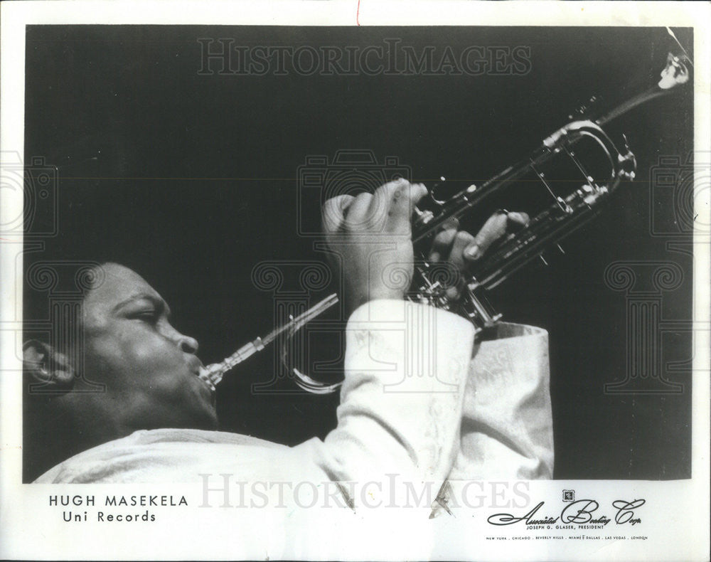 1968 Press Photo Hugh Masekela South African trumpeter cornetist composer singer - Historic Images