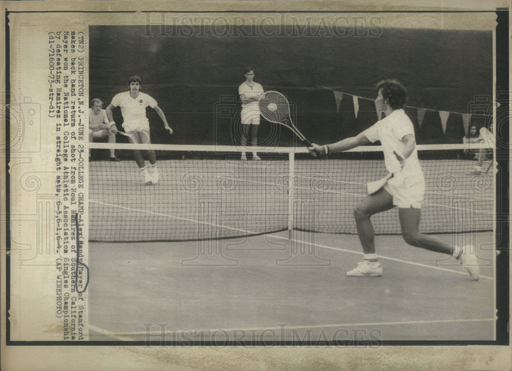 Press Photo Alex Sandy Mayer American Tennis Player - Historic Images