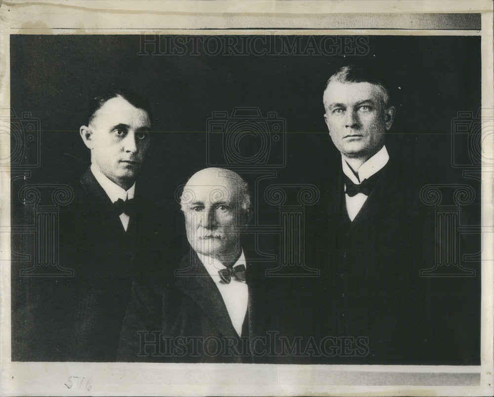 1937 Press Photo 1911 photo of Drs. Charles, William &amp; William H. Mayo. - Historic Images