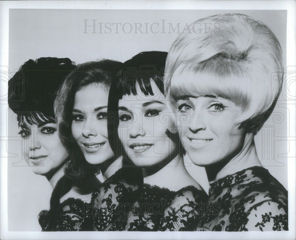 1966 Press Photo Maria Caruso, Yvonne de Bourbon, Monette Malvar &amp; Penny Pryor - Historic Images