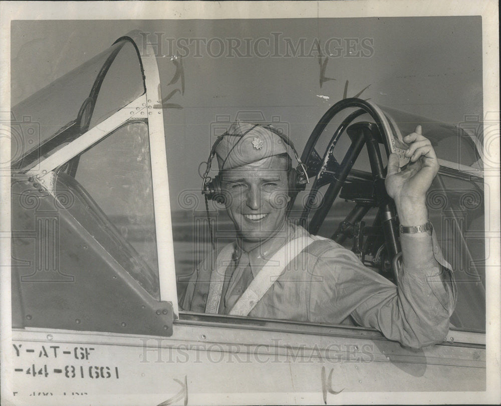 1946 Press Photo Picture of Maj.Gus.E.Lundquist. - Historic Images