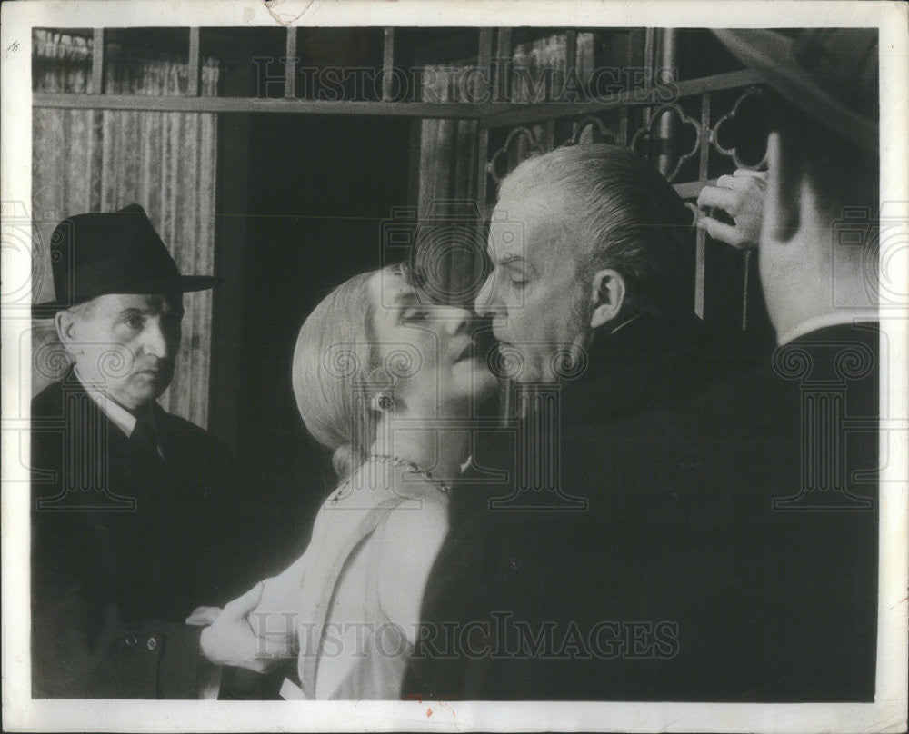 1956 Press Photo Alfred Lunt and Lynn Fontanne,actors - Historic Images