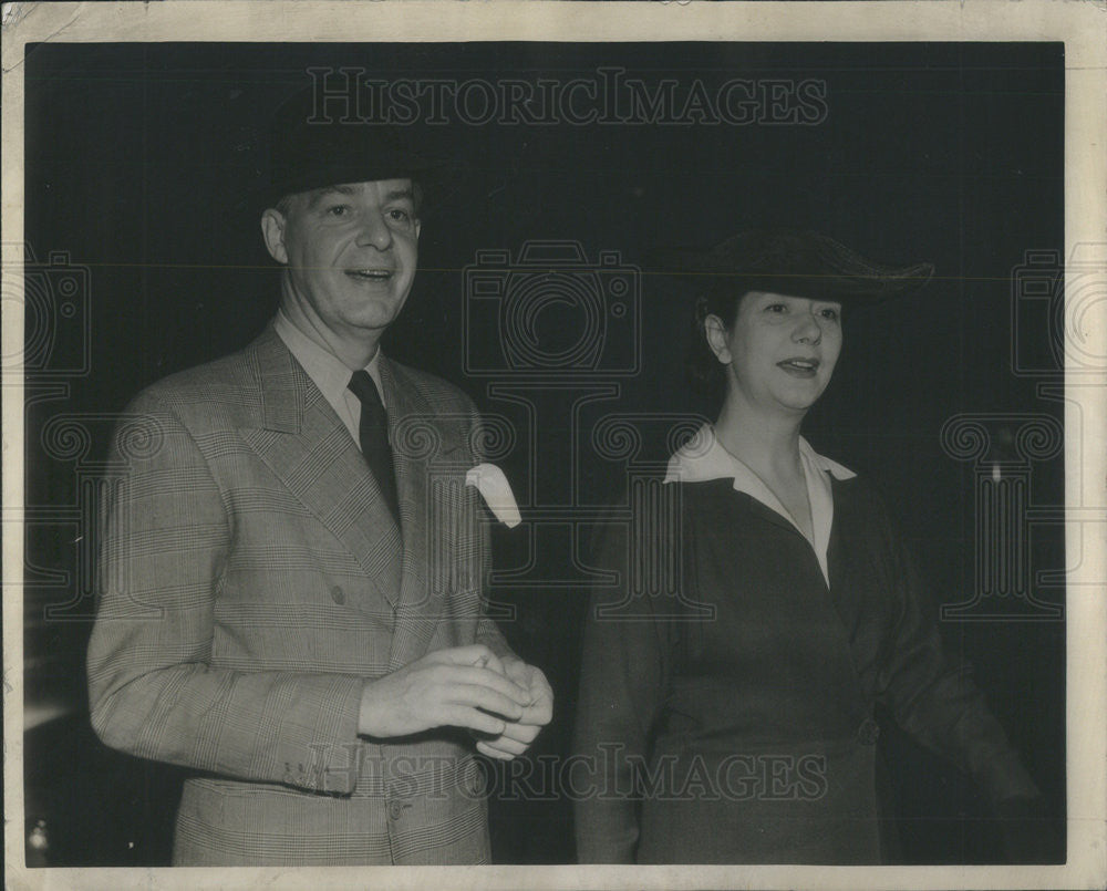 1942 Press Photo Alfred Lunt Lynn Fontanne - Historic Images