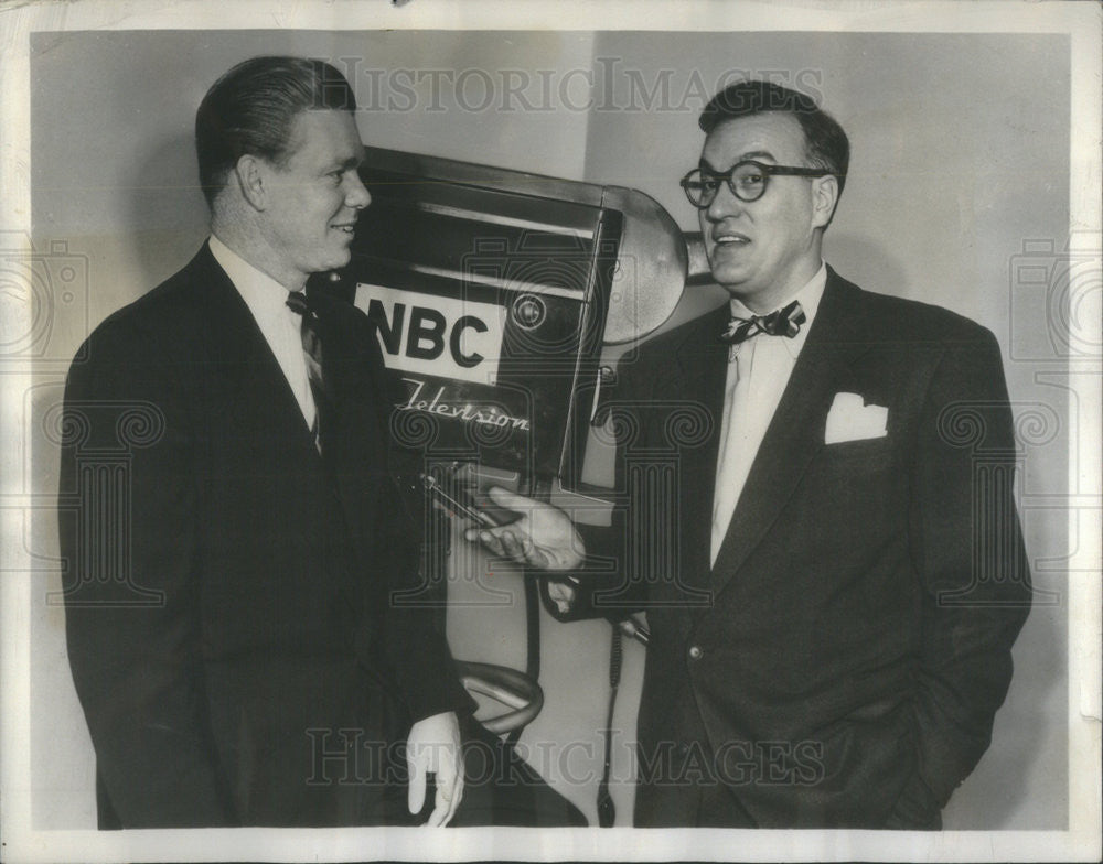 1957 Press Photo of Jack Lescoulie and Dave Carroway of NBC TV Today show - Historic Images