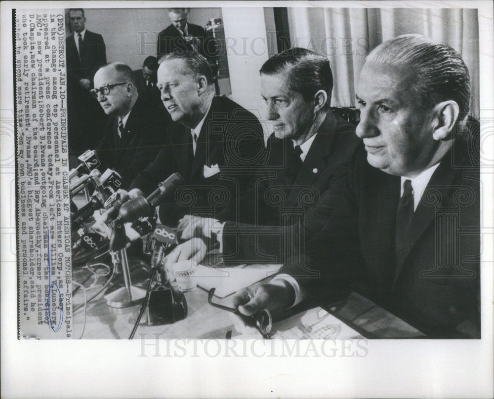 1967 Press Photo William W. Luneberg American Automobile Business Executive - Historic Images