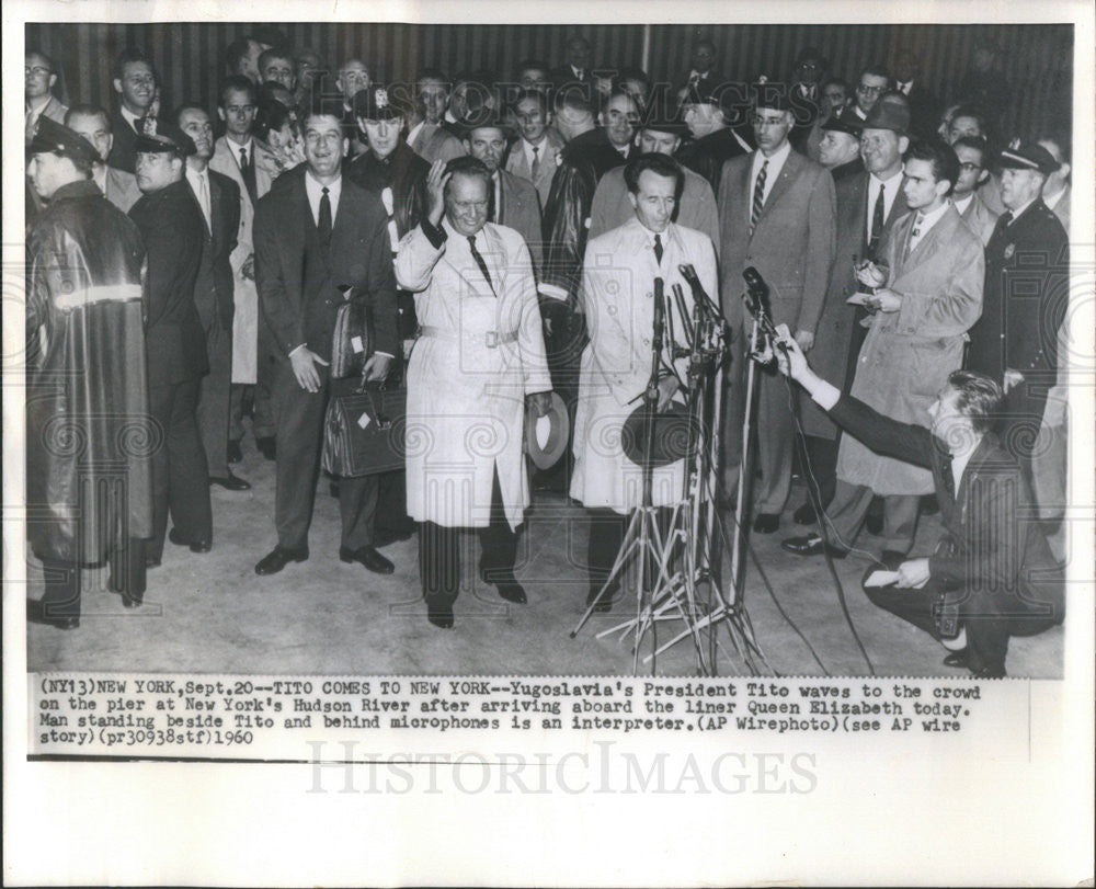 1960 Press Photo Yugoslavia President Tito - Historic Images