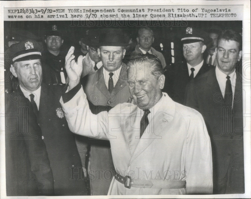 1960 Press Photo Communist Pres Tito of Yugoslavia - Historic Images