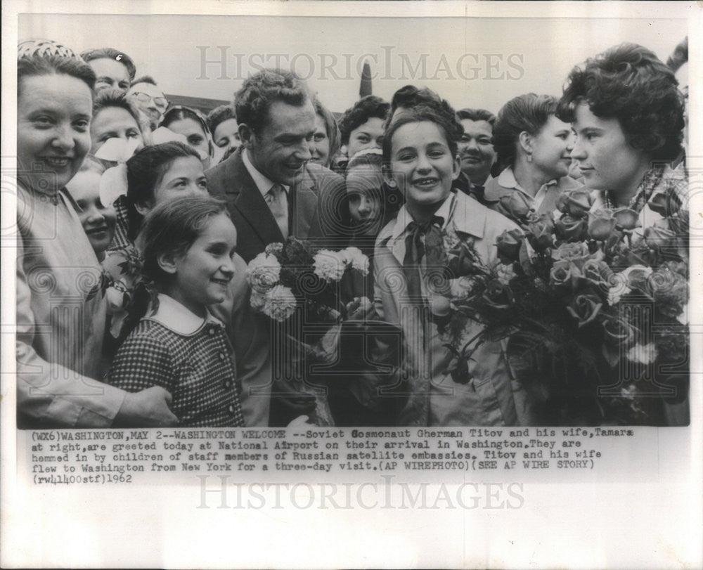 1962 Press Photo Soamonaut Gherman Titov Soviet - Historic Images