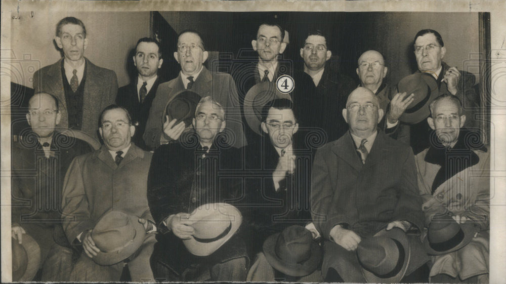 1950 Press Photo Jury who will try Dr Herman N Sander for a mercy killing - Historic Images