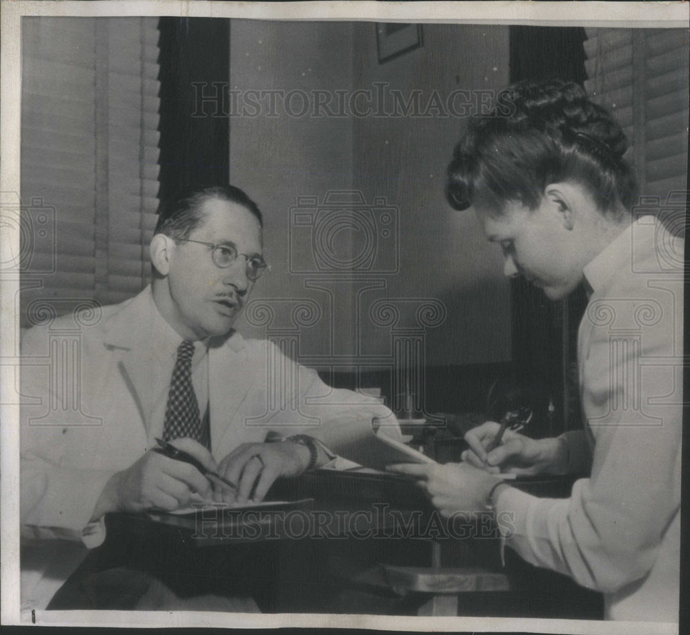 1949 Press Photo Dr Hermann N Dander - Historic Images