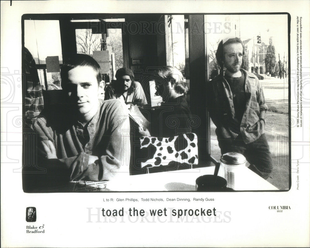 1995 Press Photo Toad The Wet Sprocket Musical Group Glen Phillips Todd Nichols - Historic Images