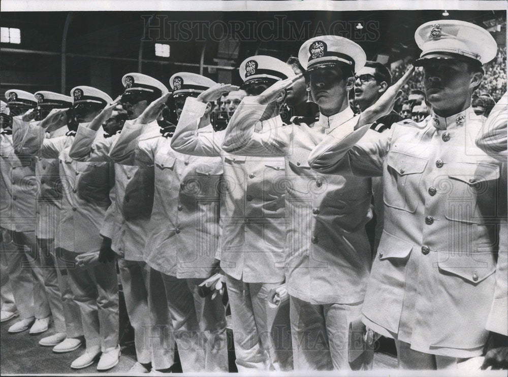 1968 Press Photo Stephen Peck American Marine Corps Reserve Officer Chicago Ill - Historic Images