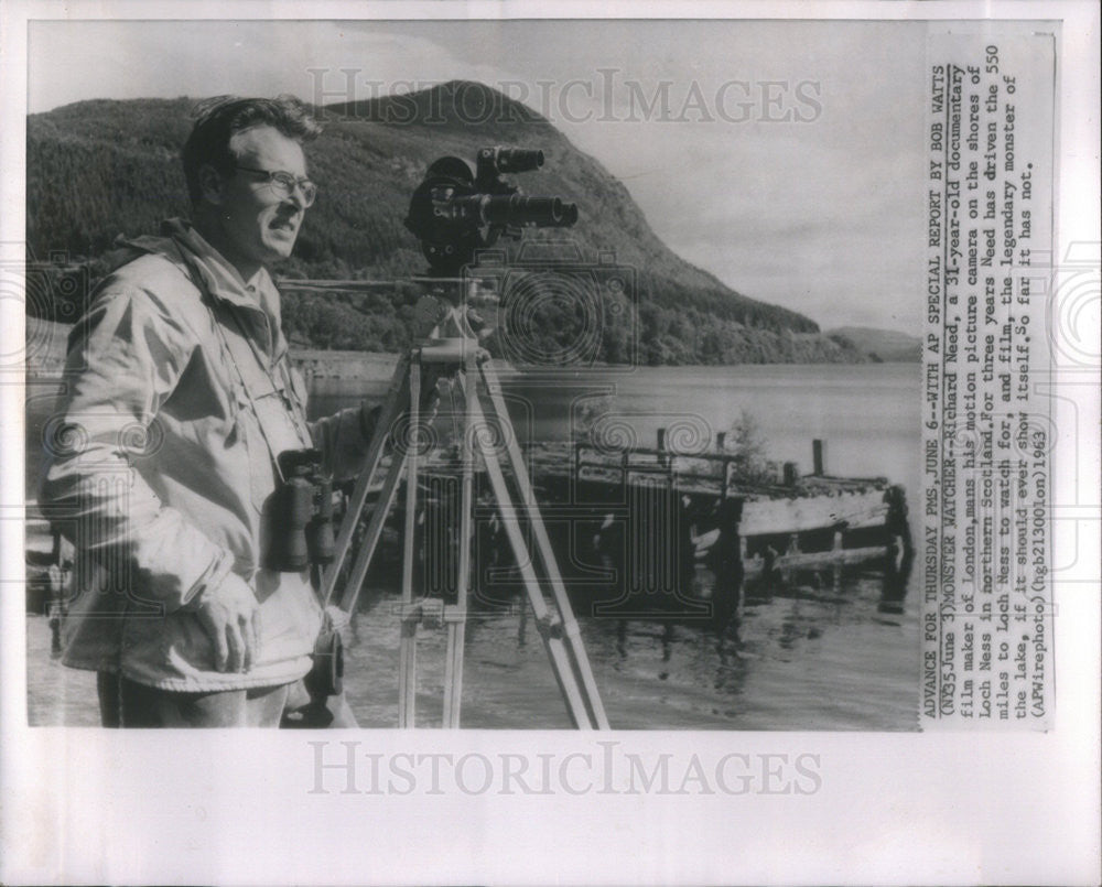 1963 Press Photo Richard Need Documentary Filmmaker - Historic Images