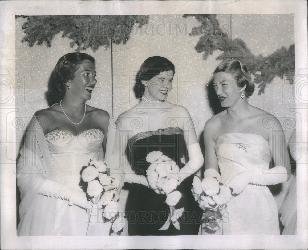 1954 Press Photo MRS. RICHARD NEEDHAM MRS. MELFORT CAMPBELL MRS. WESLEY DIXON JR - Historic Images