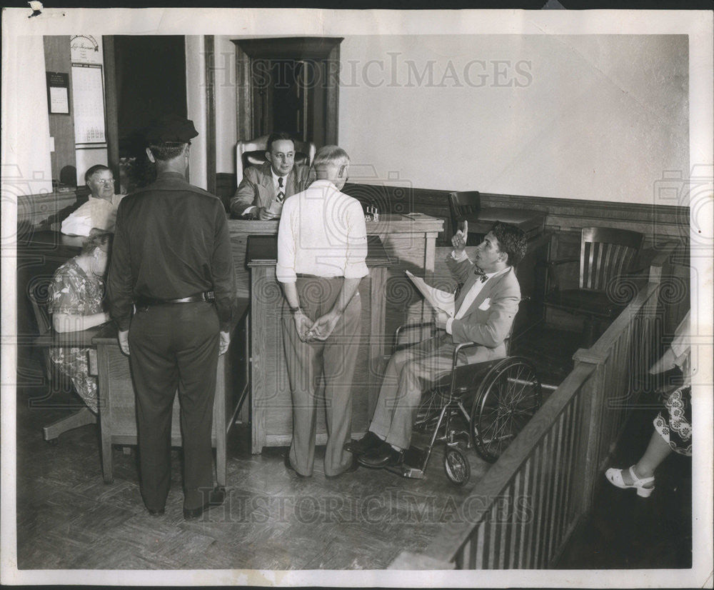 1949 Press Photo R W Keeney American Lawyer Judge Probate Court Chicago Illinois - Historic Images