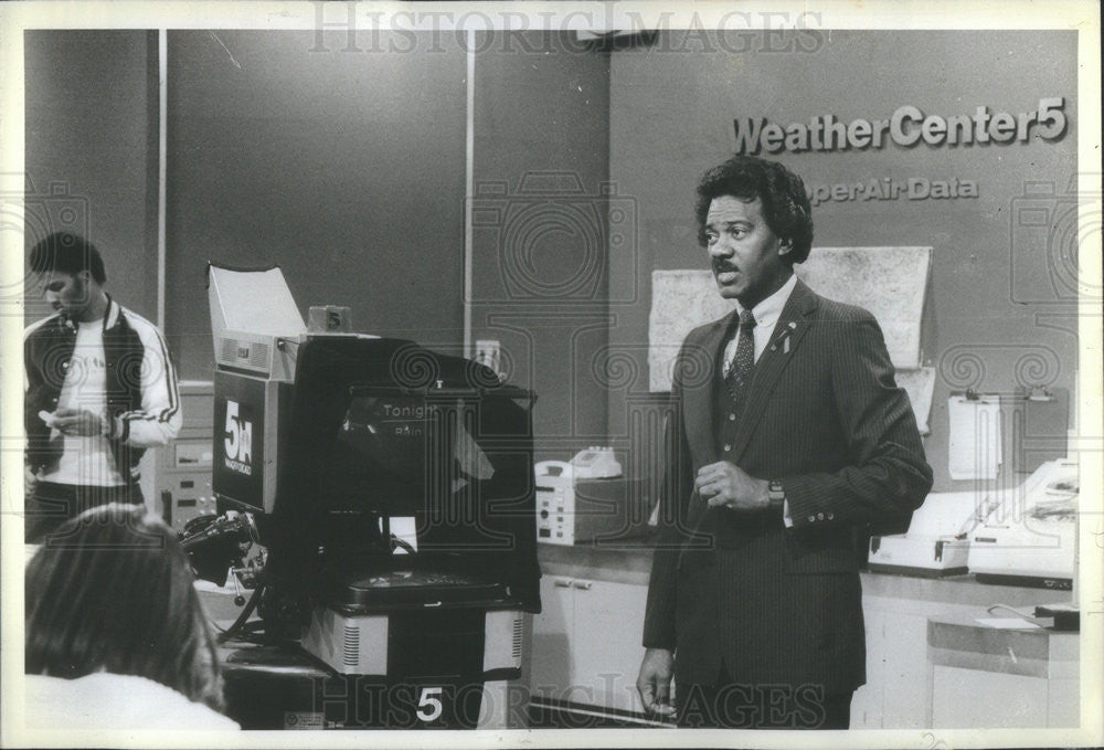 1981 Press Photo Tilman the weather man - Historic Images