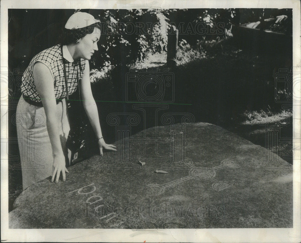 1961 Press Photo St. Patrick&#39;s Grave Downpatrick Northern Ireland - Historic Images