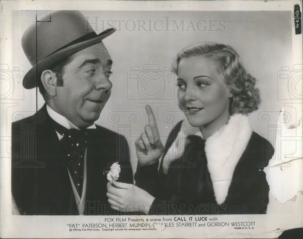 1934 Press Photo Film Actress Pat Paterson - Historic Images