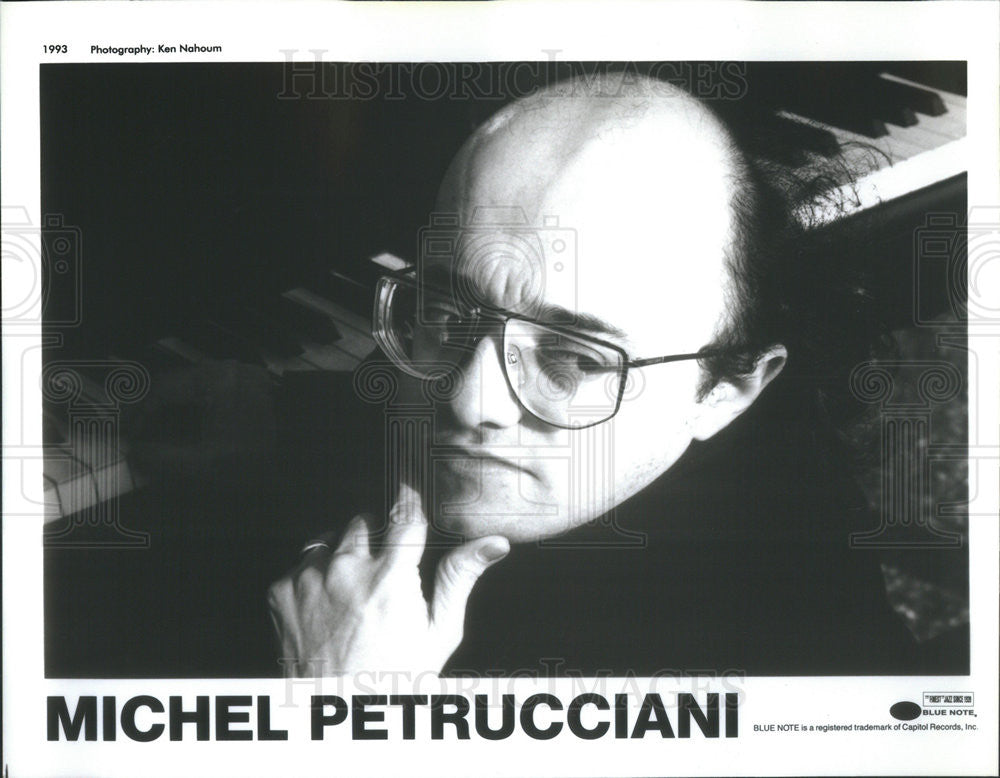 1993 Press Photo Capitol Records Musician Michel Petrucciani Promotion Portrait - Historic Images