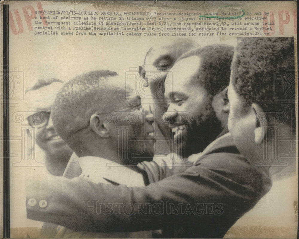 1975 Press Photo samore machel - Historic Images