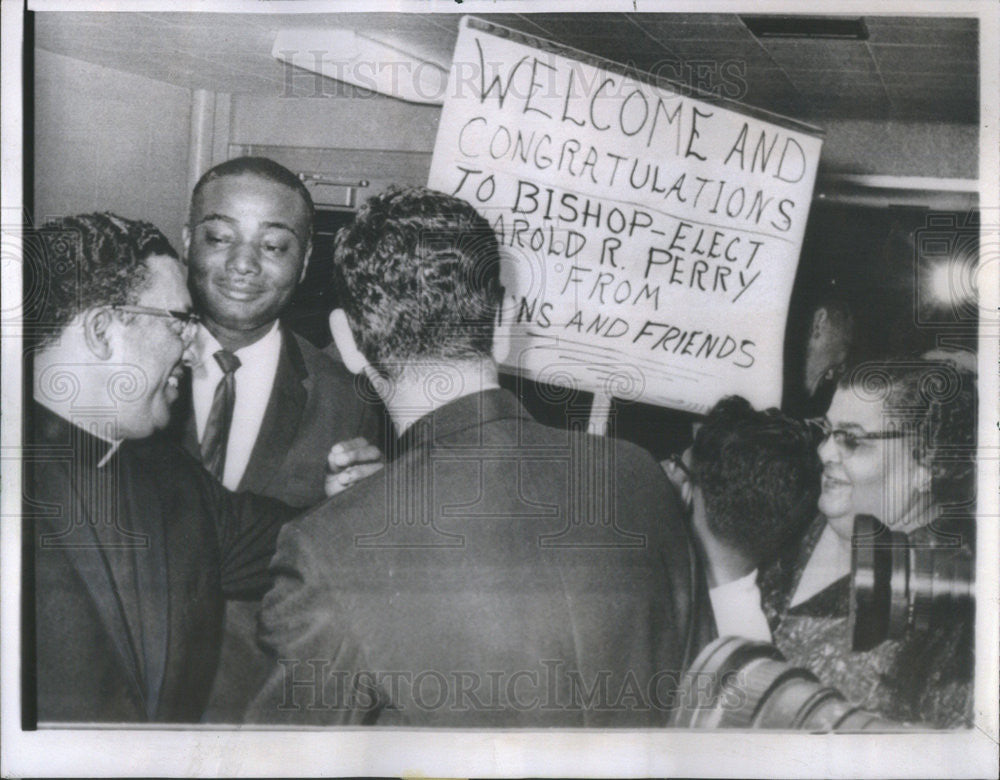 1965 Press Photo First African American Bishop Harold Robert Perry New Orleans - Historic Images