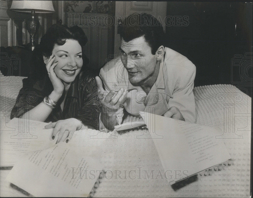 1953 Press Photo American Film Actor Jack Palance - Historic Images