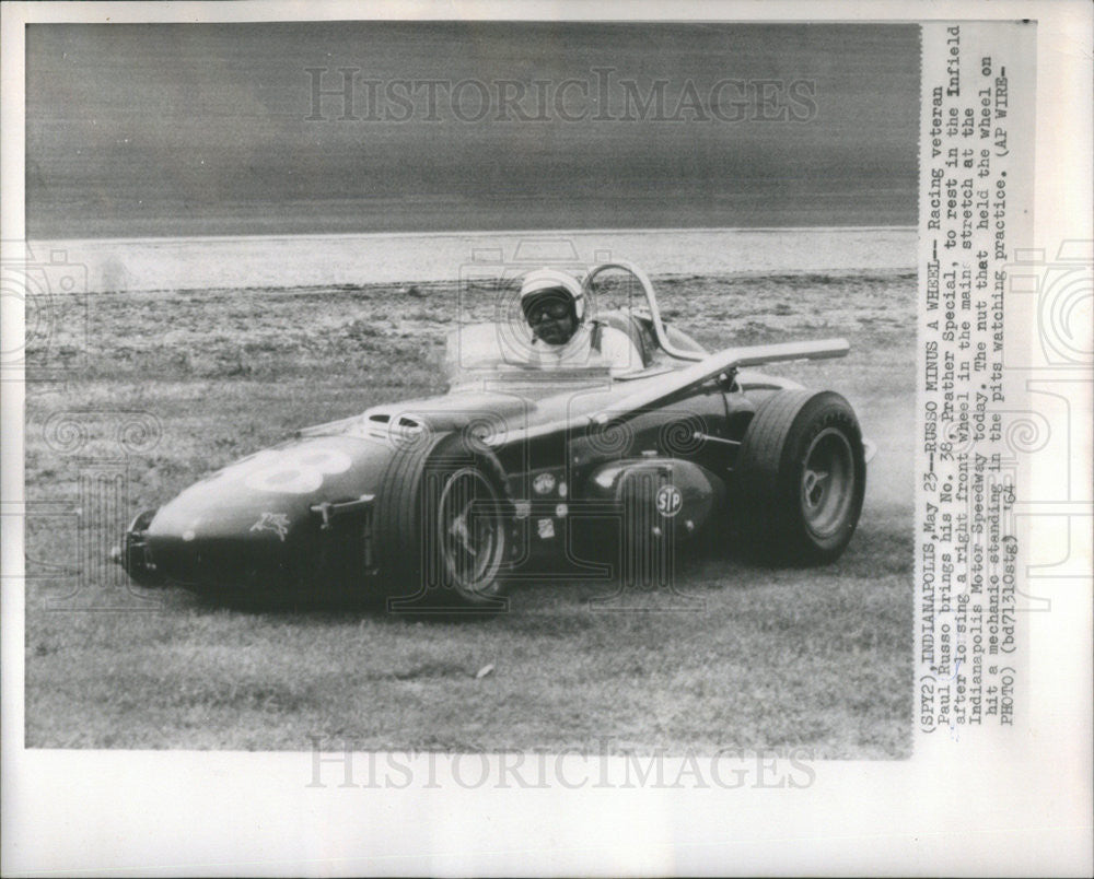 1964 Press Photo Paul Russo American Race Car Driver - Historic Images