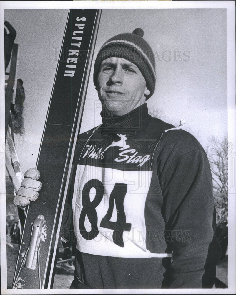 1970 Press Photo Dave Lundmark American Ski Jumper - Historic Images