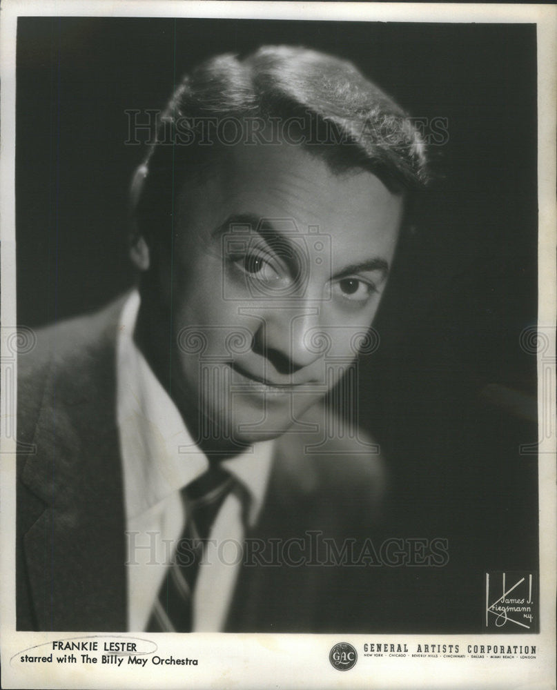 1960 Press Photo Frankie Lester American Singer Vocalist - Historic Images