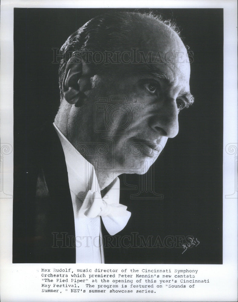 1969 Press Photo max Rudolf Music Director of the Cincinnati Symphony Orchestra - Historic Images