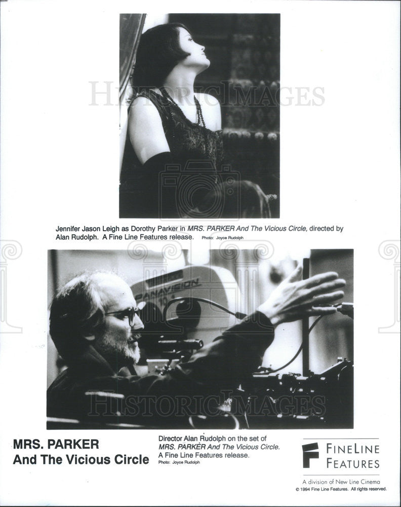 1994 Press Photo Jennifer Jason Staring Dorothy Parker Vicious Circle - Historic Images