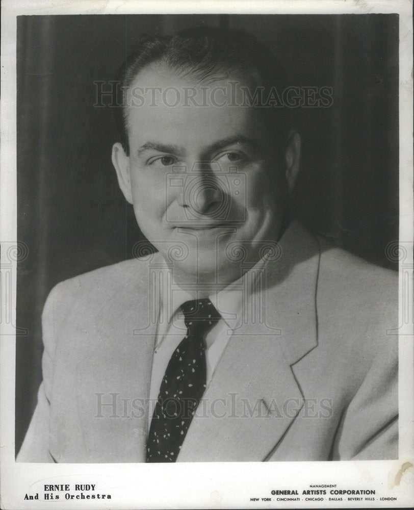 Undated Press Photo Ernie Rudy Orchestra - Historic Images