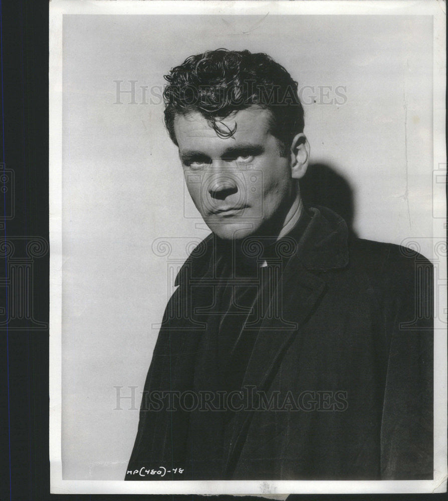 1961 Press Photo Don Murray Star The Hoodlum Priest - Historic Images