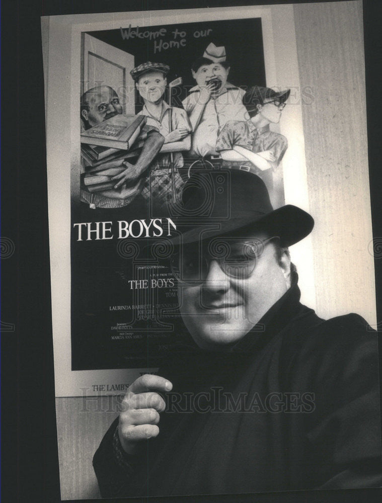 1987 Press Photo Father&#39;s Footsteps Josh Mostel Son Late Zero Boys Next Door - Historic Images