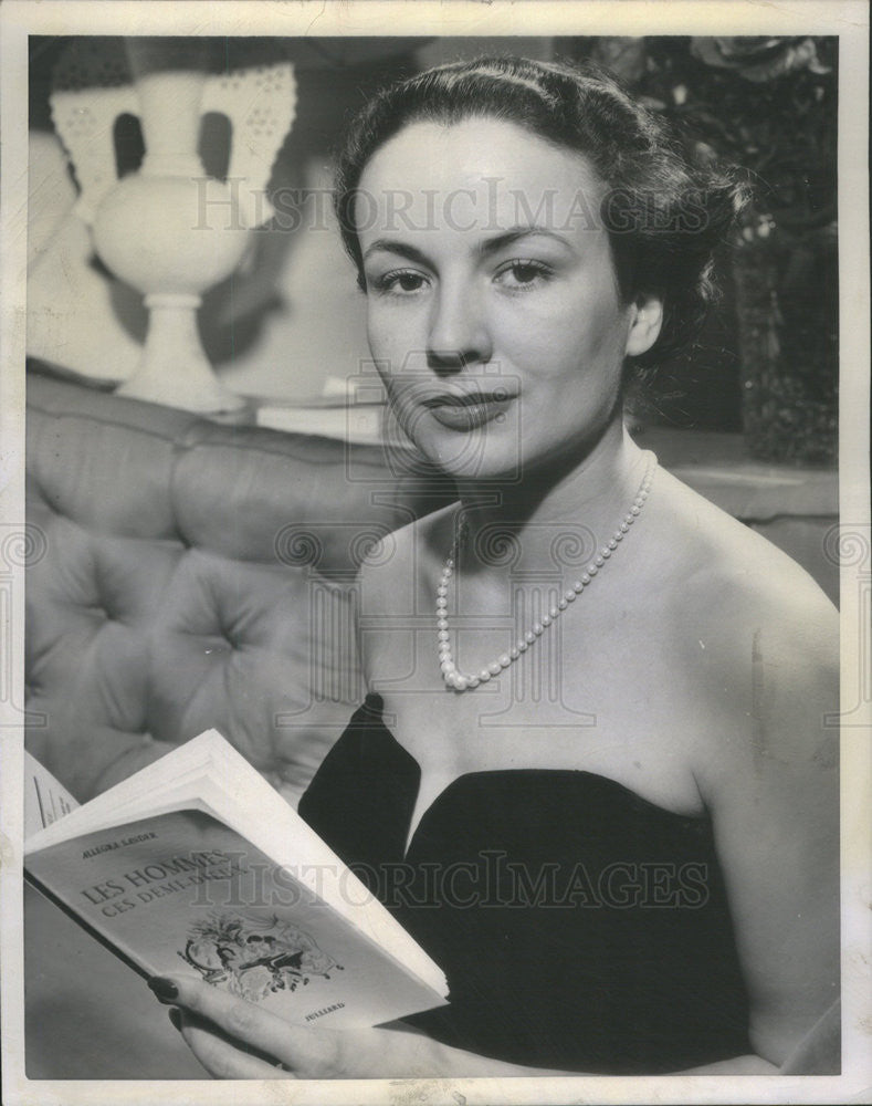 1952 Press Photo Allegra Sander France Author Men Those Demi Gods - Historic Images