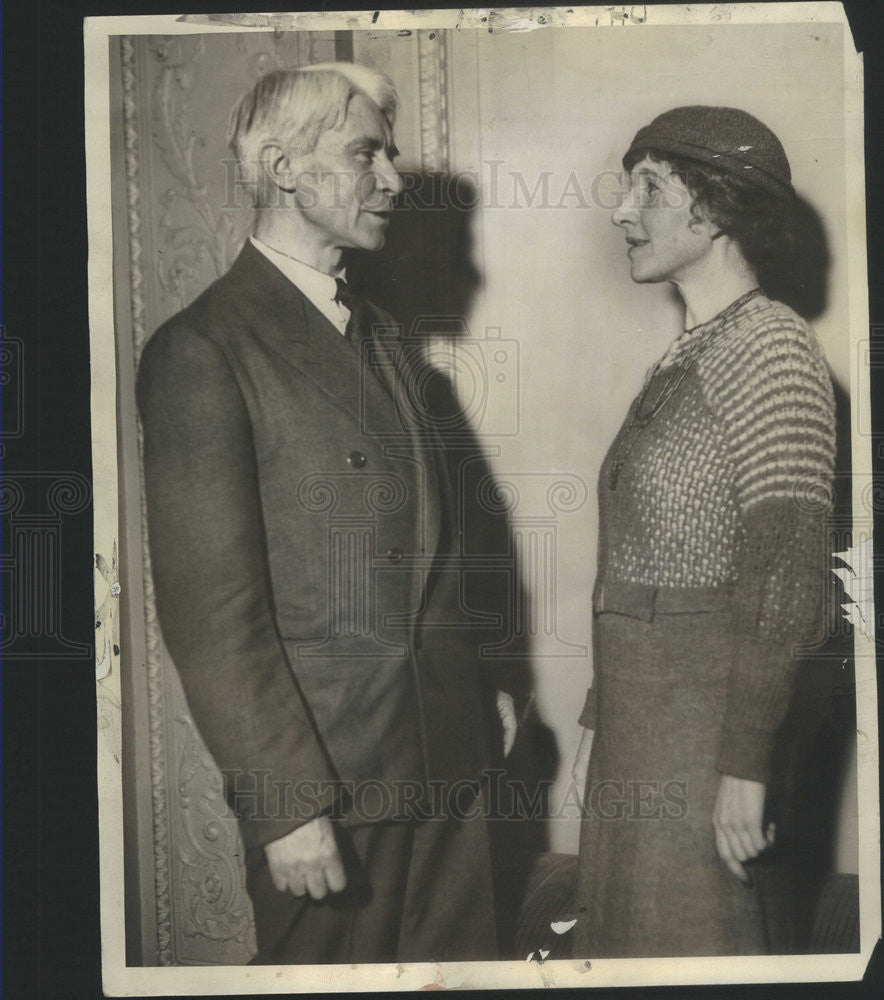 1933 Press Photo mrs Carl sandberg - Historic Images